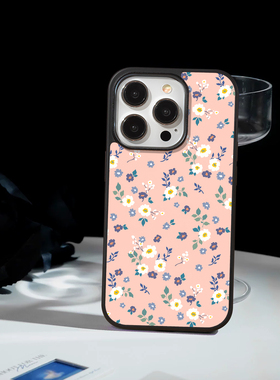 「柔粉花语」苹果iPhone17promx手机壳16钢化玻璃OPPOFINDX9荣耀14小米15红米VIVOX300s华为mate80简约保护套