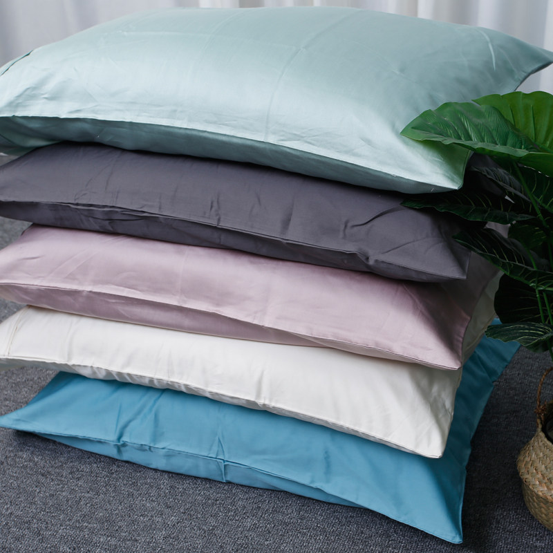 清仓瑕疵100纯棉枕套全棉贡缎信封口袋式枕芯套特价一对包邮