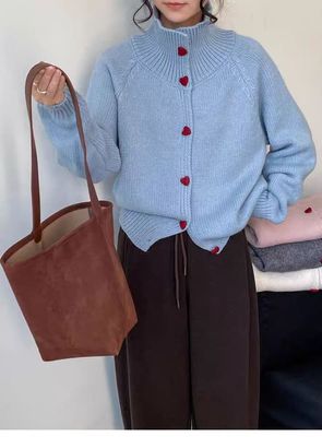 高级感法式小众针织衫上衣女秋冬