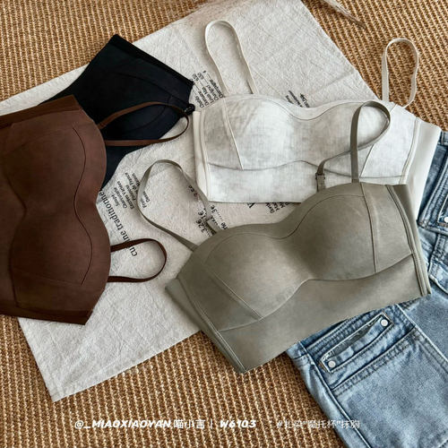 6103#秋冬磨毛魔托手掌杯抹胸