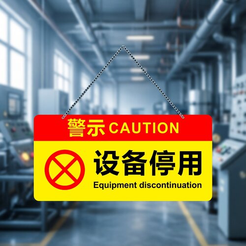 亚克力机器设备停用挂牌