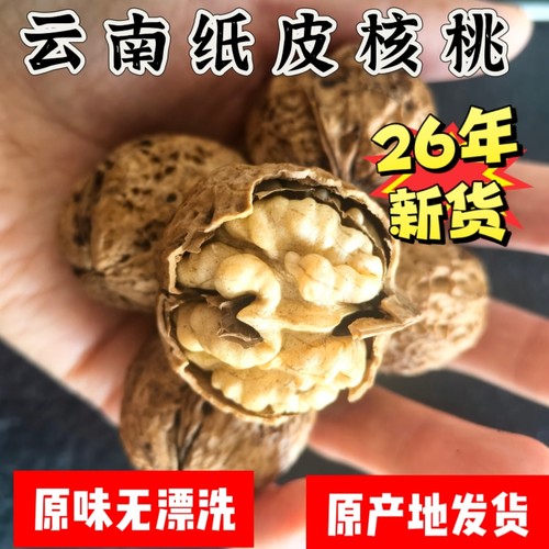 26年新货云南纸皮核桃原味无添加