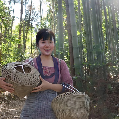 纯手工竹编村蛋篓筲箕竹筛竹篮