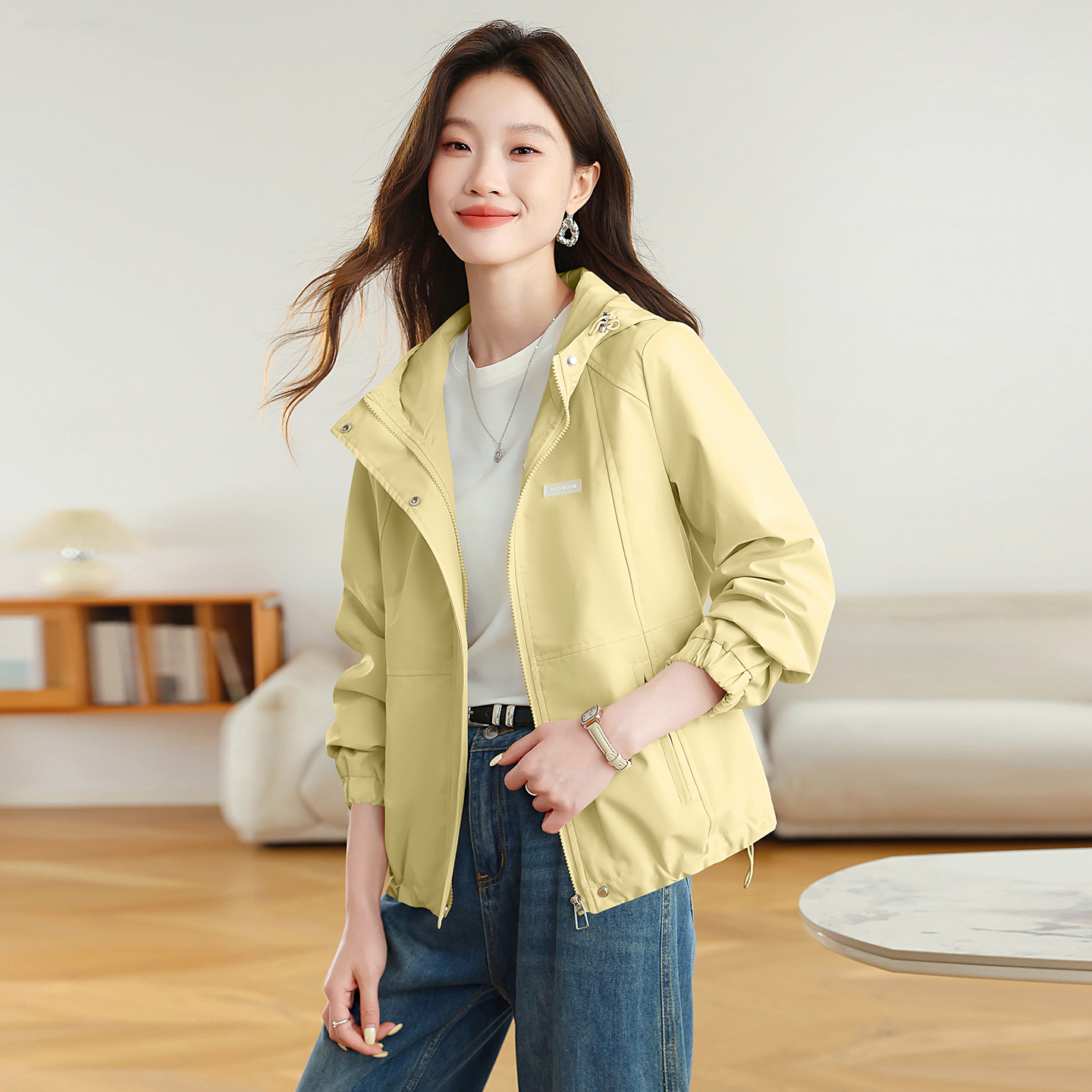 宽松显瘦百搭减龄洋气风衣夹克