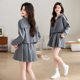 休闲运动套装 穿搭一整套小个子卫衣百褶短裙三件套 裙女2026春新款