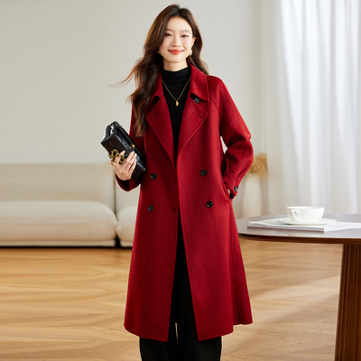 高级感小个子宽松毛呢外套