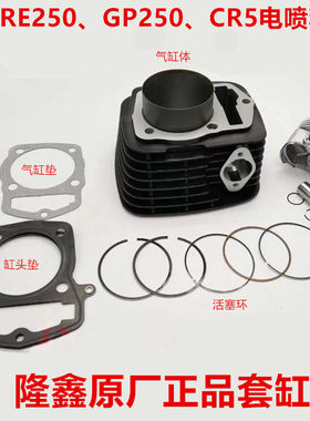 隆鑫劲隆LX200-13电喷CR5 LX250GS-2 GP250领跑250 RE250原厂套缸