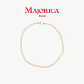 MAJORICA 美娇丽佳手作珍珠项链女锁骨链全珠轻奢10mm手作珍珠新