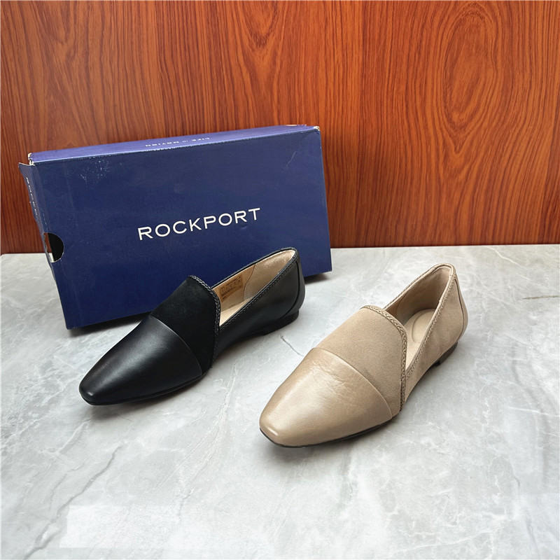 乐步Rockport拼色真皮女鞋