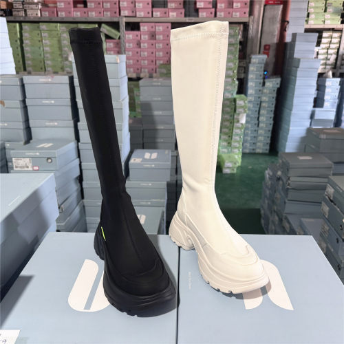 comely/康莉撤柜正品厚底高筒不过膝瘦瘦骑士靴女秋新款弹力长靴