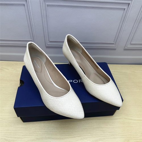 Rockport/乐步撤柜正品久站不累脚舒适空乘时装鞋女新款牛皮单鞋W
