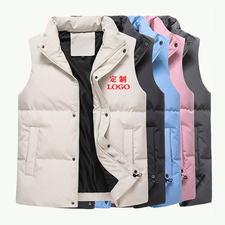 羽绒棉马甲定制印LOGO工