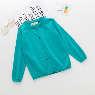 宝宝纯棉针织开衫2026春季新款洋气韩版毛线衣男童女童薄款毛衣潮