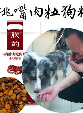 肉粒挑嘴食狗粮5斤萨摩天然犬粮