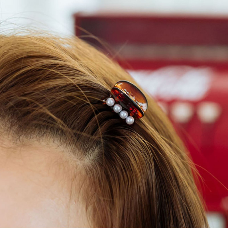 韩国进口angelrena珍珠发夹抓夹小号刘海夹头发夹子小抓卡精致女