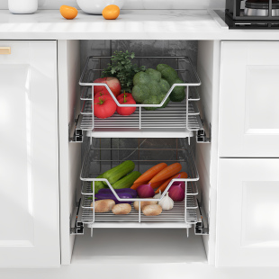 浅拉篮300 400深350小柜450果蔬菜平拉篮500不锈钢600抽屉650定制