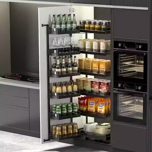 浅柜拉篮300 400深500高柜550大怪物联动拉篮600零食柜调味篮 350