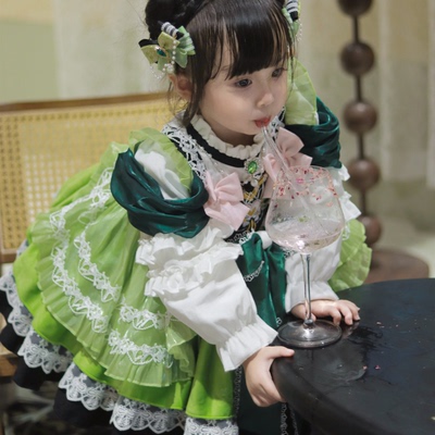 枝芽女童公主裙洛丽塔秋冬