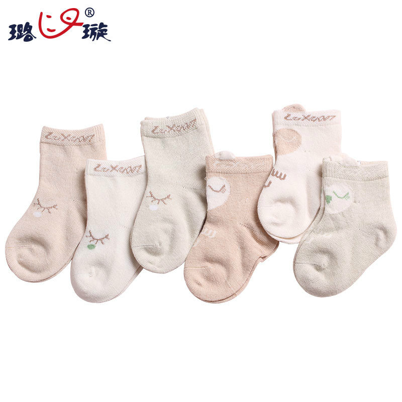 璐璇兒童天然彩棉無骨襪子嬰幼兒秋冬保暖襪寶寶春純棉襪 單雙裝在類目 童裝/嬰兒裝/親子裝, 兒童襪子(0-16歲)中 - 來自Buy2taobao.com提供專業的淘寶代購服務