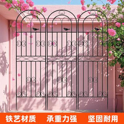 铁线莲爬藤架月季蔷薇植物攀爬架鲜花种植花园栅栏户外花架支撑架