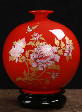 德化现代中式风酒柜装饰品送摆设