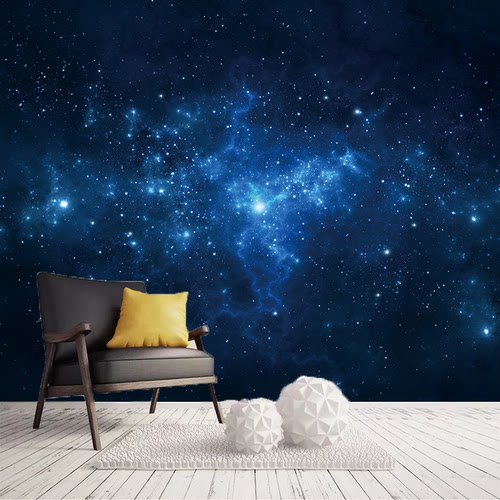星空顶宿舍宇宙卧室防水自粘墙纸