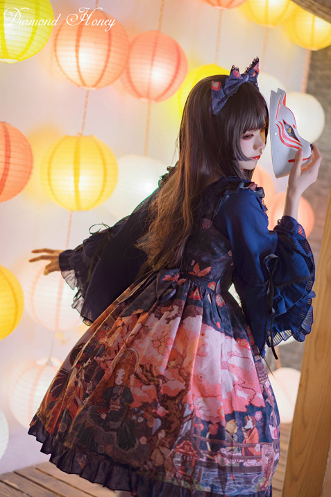 钻石甜心lolita现货日系华丽扇形姬袖百搭打底雪纺衫长袖衬衫在类目 女装/女士精品, 蕾丝衫/雪纺衫中 - 来自Buy2taobao.com提供专业的淘宝代购服务