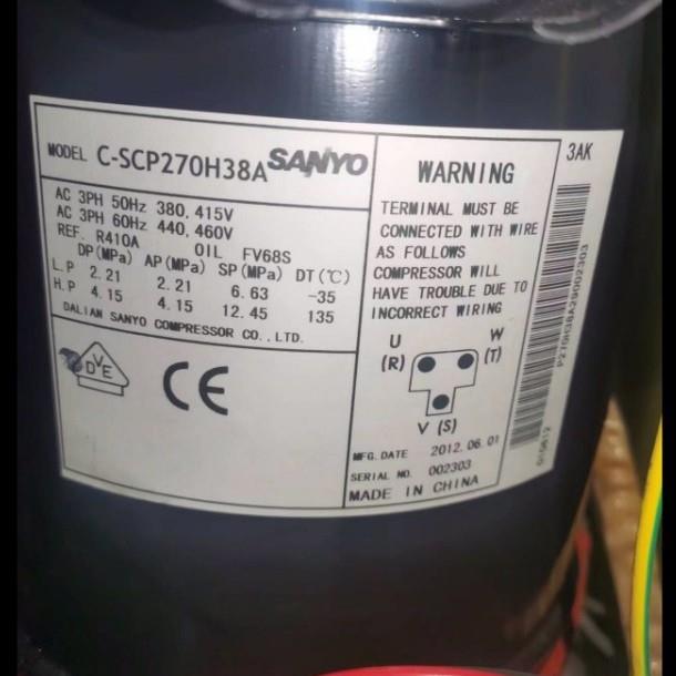 全新压缩机C-SCP270H38AC-SCP270H38BC-SCP400H38M空气能