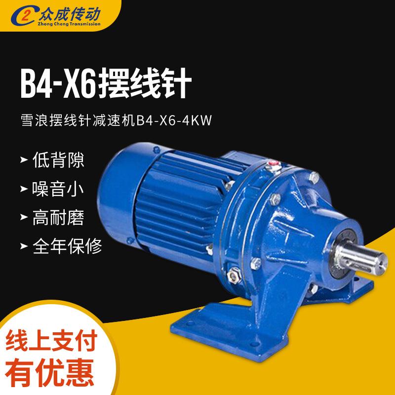 减速机B4-X6-4W雪浪摆线针减速机卧式立式变速机厂家