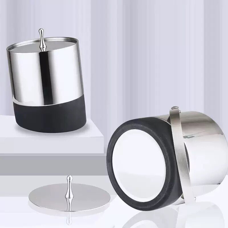304不锈钢双层冰桶冰块桶创意家用防滑红酒冰酒桶酒吧KTV啤酒冰桶