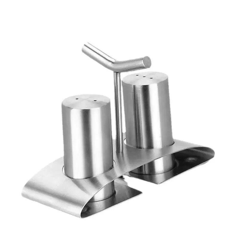 商用西餐调料盒瓶盐罐不锈钢调味罐胡椒辣椒粉佐料撒料瓶孜然罐子