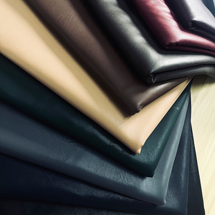 冬季加绒海心沙仿小羊皮面料PU皮革弹力皮裤牛奶丝绒皮裙沙发布料