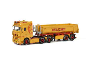 WSI 1:50 MERCEDES MP4牵引式泥槽合金运输车模型VALESKE#01-2785