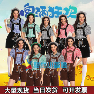 德国巴伐利亚慕尼黑传统啤酒服装 啤酒节长裙酒吧酒庄工作服演出服