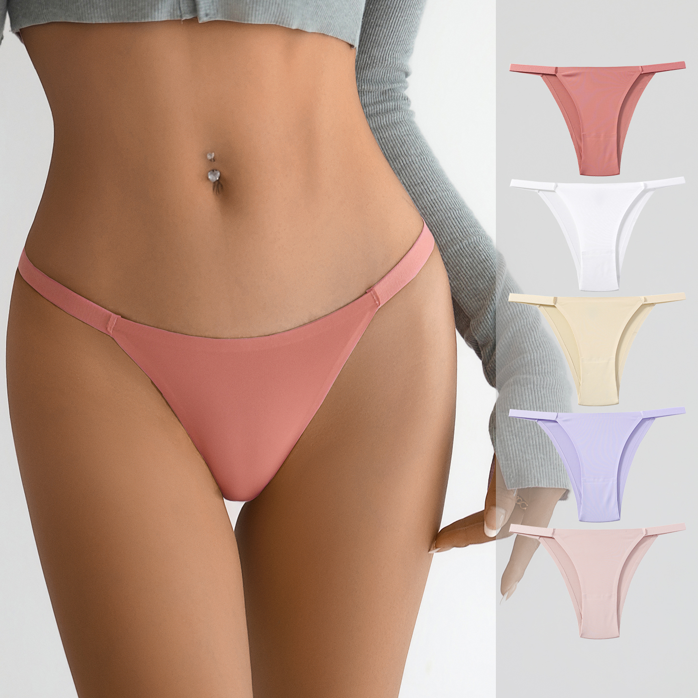 简约运动风性感低腰纯棉裆三角裤