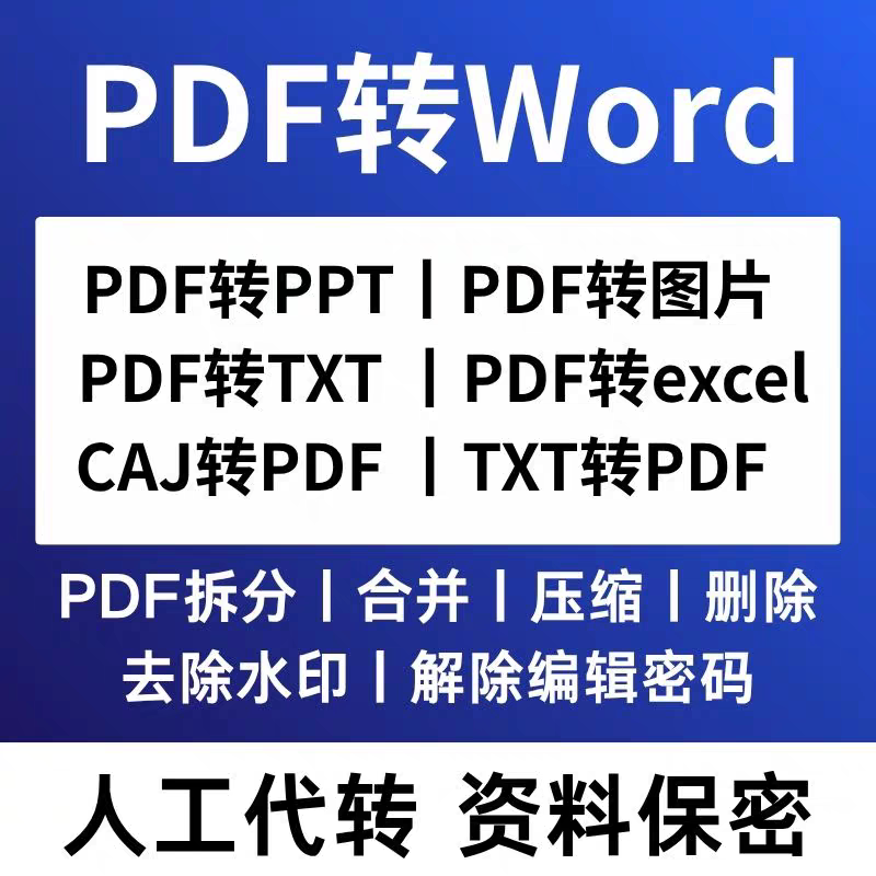pdf/图片/扫描文件转换成w
