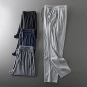 直筒裤 薄款 子外贸出口男裤 男士 针织纯棉运动裤 全棉休闲长裤 男夏季