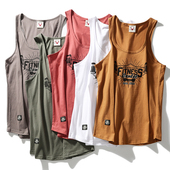 健身背心男宽松训练细肩带美式 运动撸铁纯棉坎肩男士 跨栏肌肉吊带