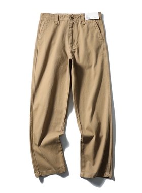 阿美咔叽美式重磅工装休闲裤男士秋冬款直筒长裤宽松裤子外贸男裤