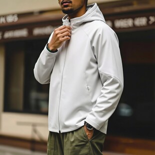 POLARTEC山系户外机能轻量化运动软壳抓绒衣男春秋外贸男装夹克