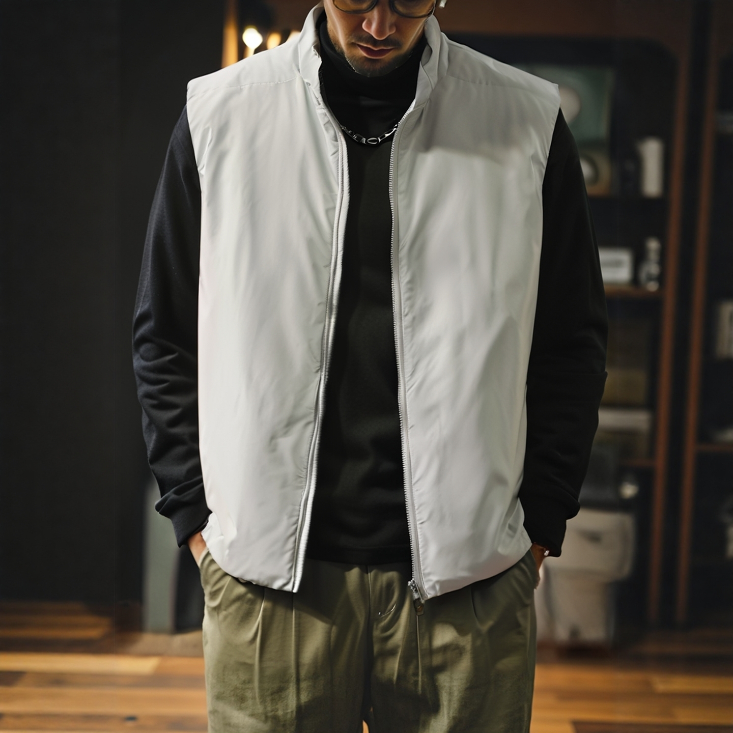 鸟家阿童木户外运动立领P棉马甲