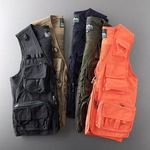 Foreign Trade Outdoor Mountain Function Gongcangs Camping Vests Men's Fishing Multi -Pocket Vest Sports Jacket Tactical Horse Pick