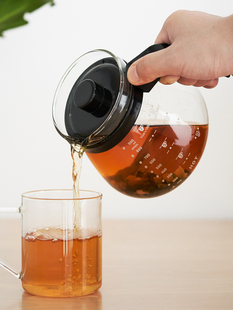 CAFEDEKONA咖啡壶 家用玻璃壶滴漏壶泡茶壶手冲带刻度 分享壶