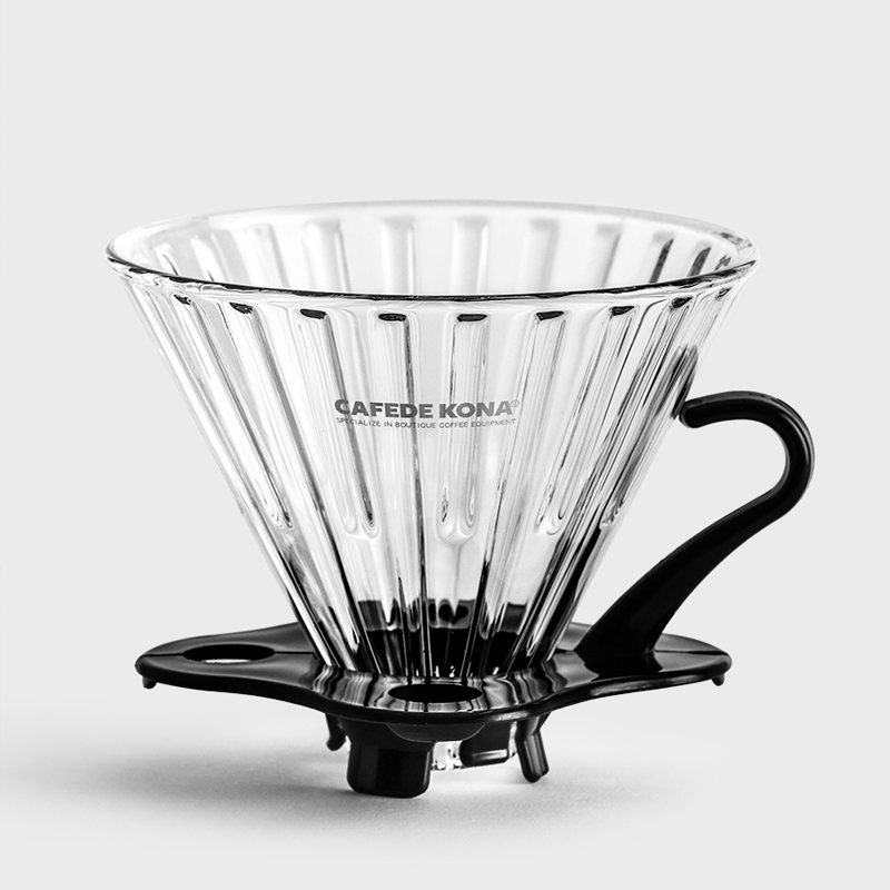 CAFEDE KONA手冲咖啡滤杯 耐热玻璃 滴漏式滴滤器 时光咖啡过滤杯