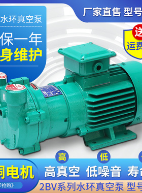 2BV水环式真空泵工业用2060/2061/2070/2071高真空水循环泵耐腐蚀
