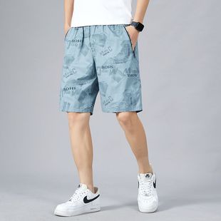 男大裤 头外穿沙滩裤 宽松潮季 抖音爆款 男士 纯棉休闲短裤 五分裤 新款