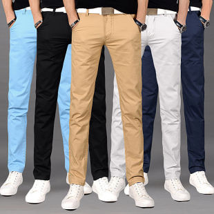 商务西裤 直筒修身 男宽松黑色裤 子男宽松长裤 潮 春秋休闲裤 新款 男士