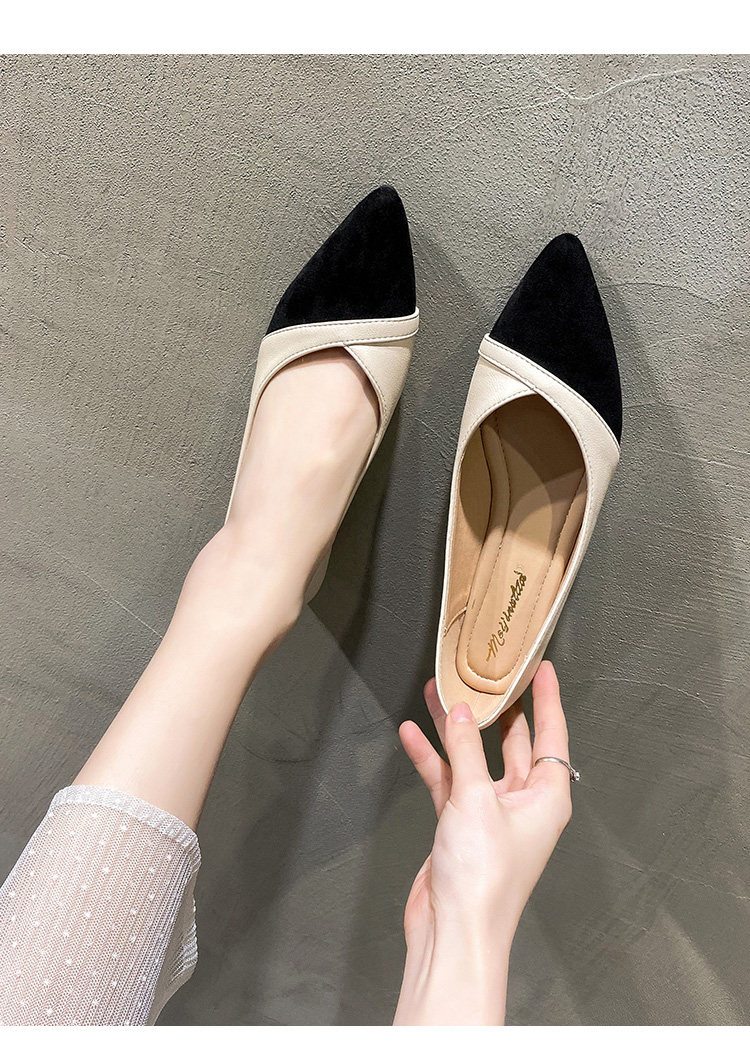 2025年秋季新款尖头单鞋女平底百搭软底工作鞋瓢鞋大码女鞋41一43,女鞋,浅口单鞋,淘宝优惠券,粉丝福利购,淘宝优惠卷