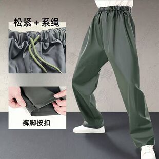 小燕子单条雨裤男下半身外卖骑行加厚耐磨透气电动车防水分体雨裤