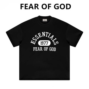 FEAR OG GOD复线ESSENTIALS美式1977潮牌FOG宽松情侣短袖T恤男女